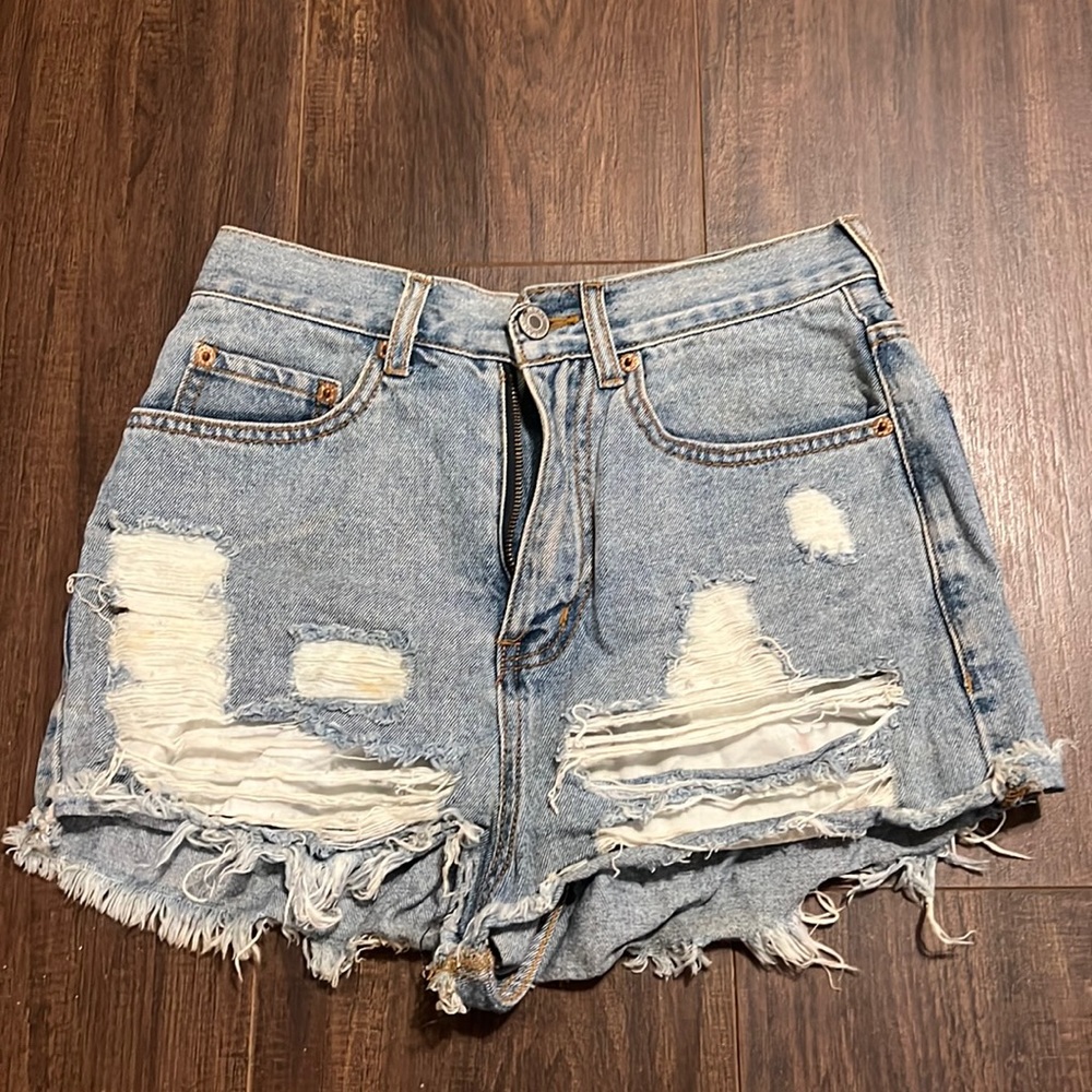 Denim shorts
